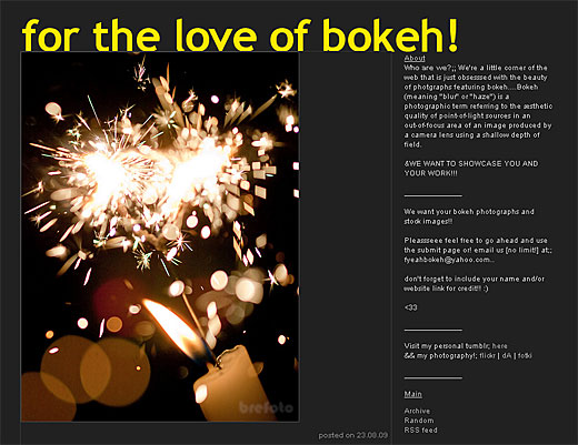 fuck yeah bokeh thumblr blog